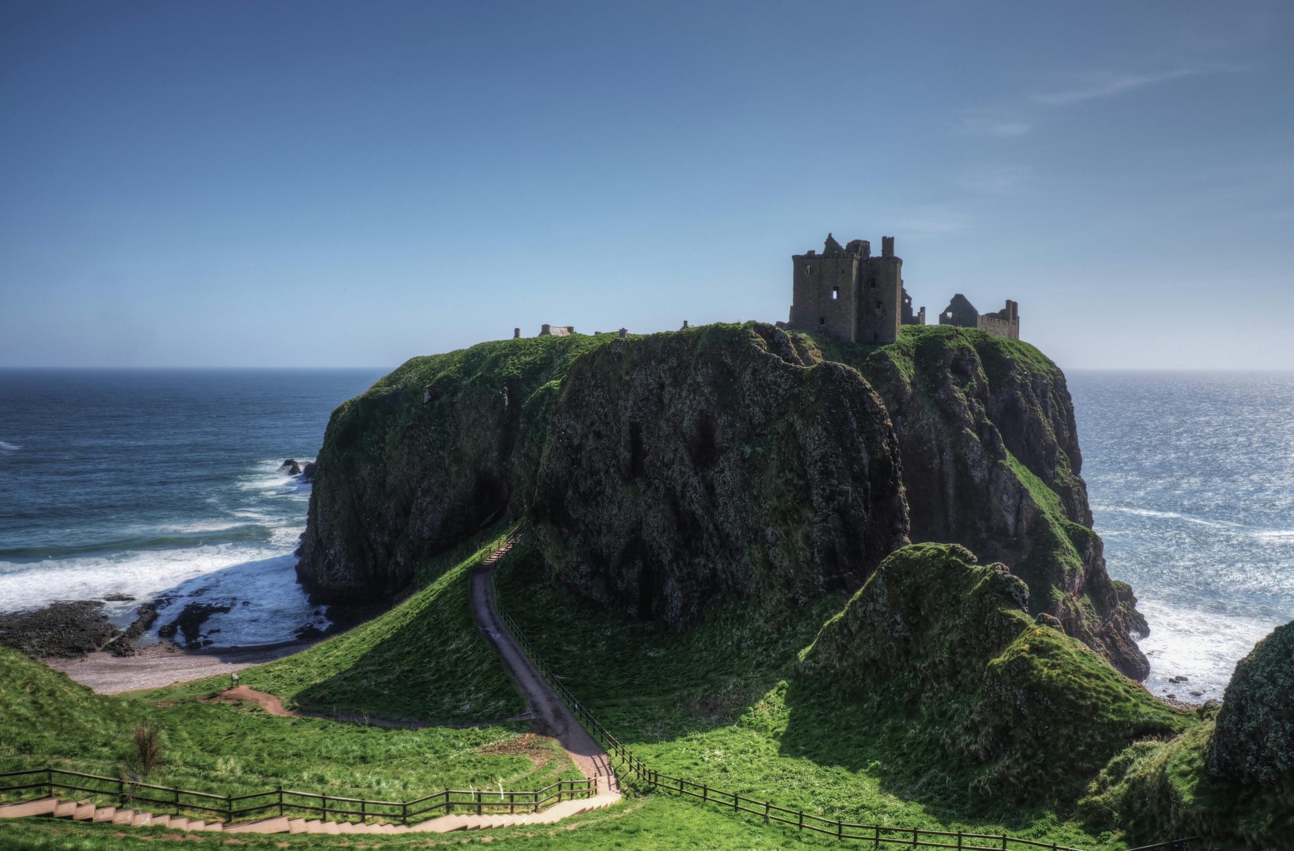 Majestic View of Dunnottar Castle on Clifftops